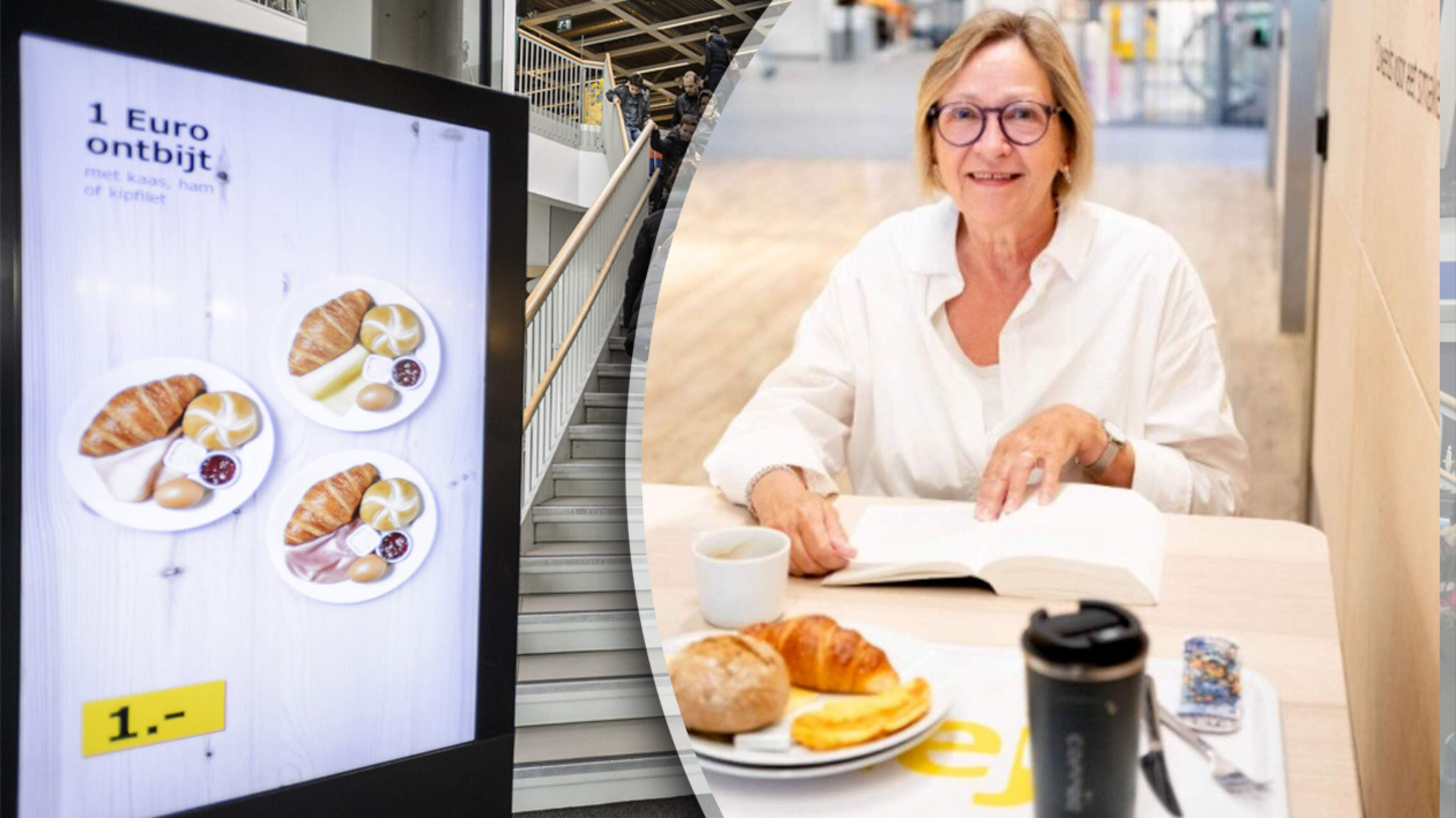 Het 1 euro-ontbijt van Ikea is terug, Hetty (67) is dolblij: ’Maar stiekem een cappuccino halen is er niet meer bij’